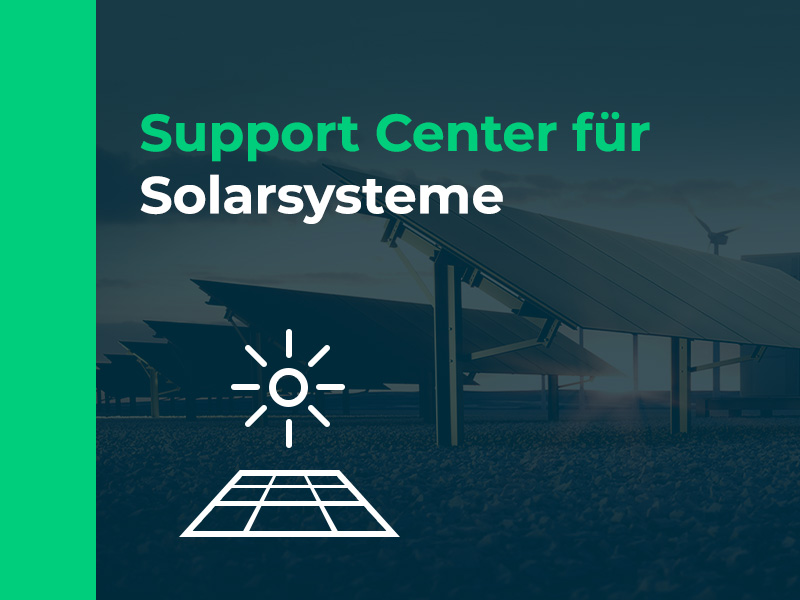 Support Center für Solarsysteme
